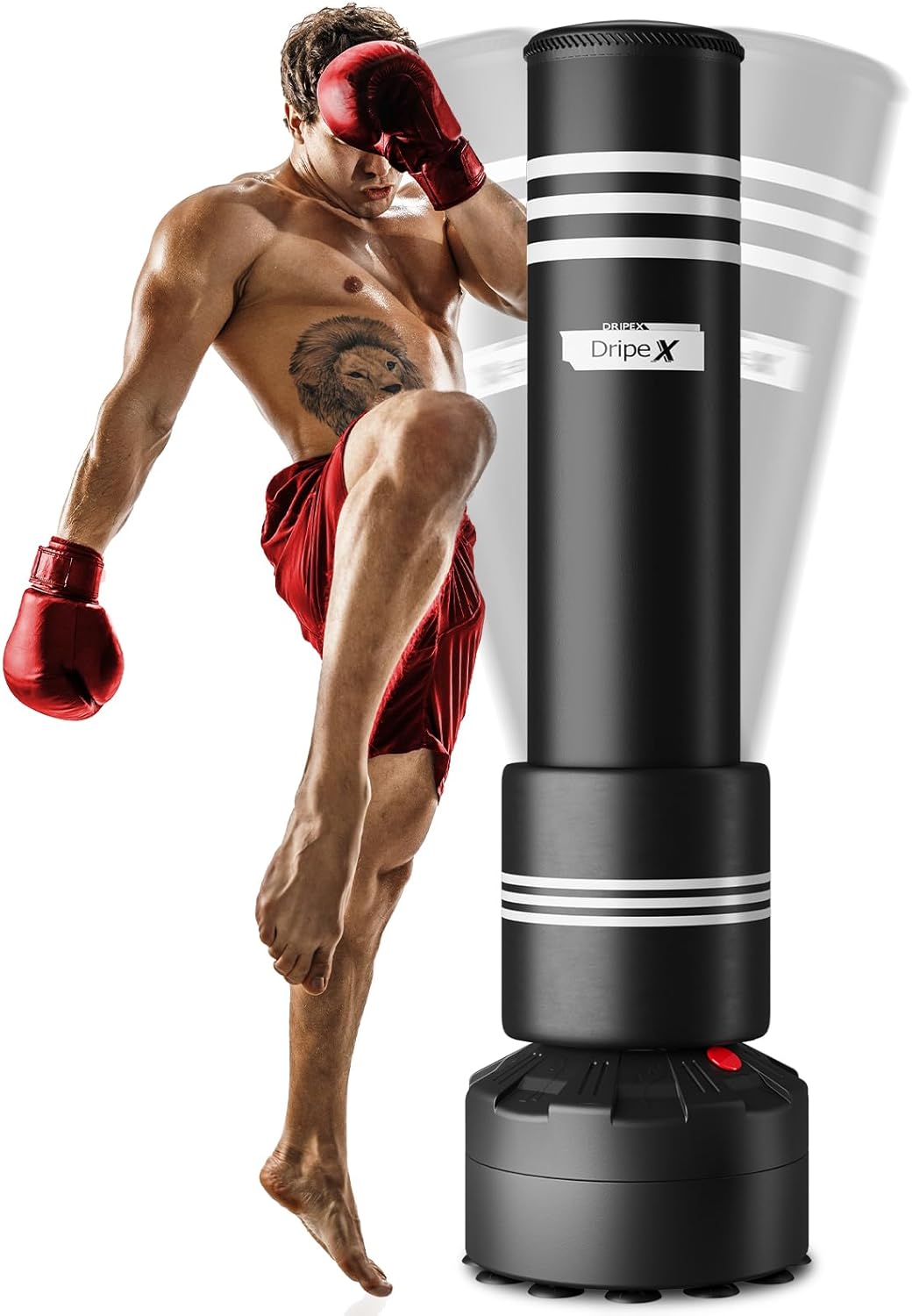 Dripex Freestanding Punching Bag — With Protector